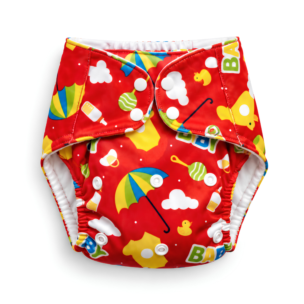 BIOBUBS Reusable Cloth Diaper for Baby 3 Months to 3 Years | Adjustable Washable Baby Nappy with Snap Buttons | Soft, Comfortable & Reusable Diaper for Infants and Toddlers
